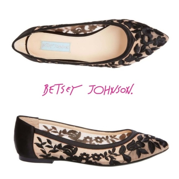 Betsey Johnson Shoes - Darling Embroidered Betsey Johnson Flats